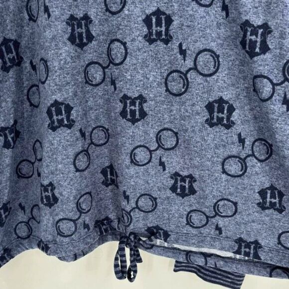 Disney‎ Women's Wizarding World of Harry Potter Embossed Knit Top Blue Size 2XL - Picture 7 of 10